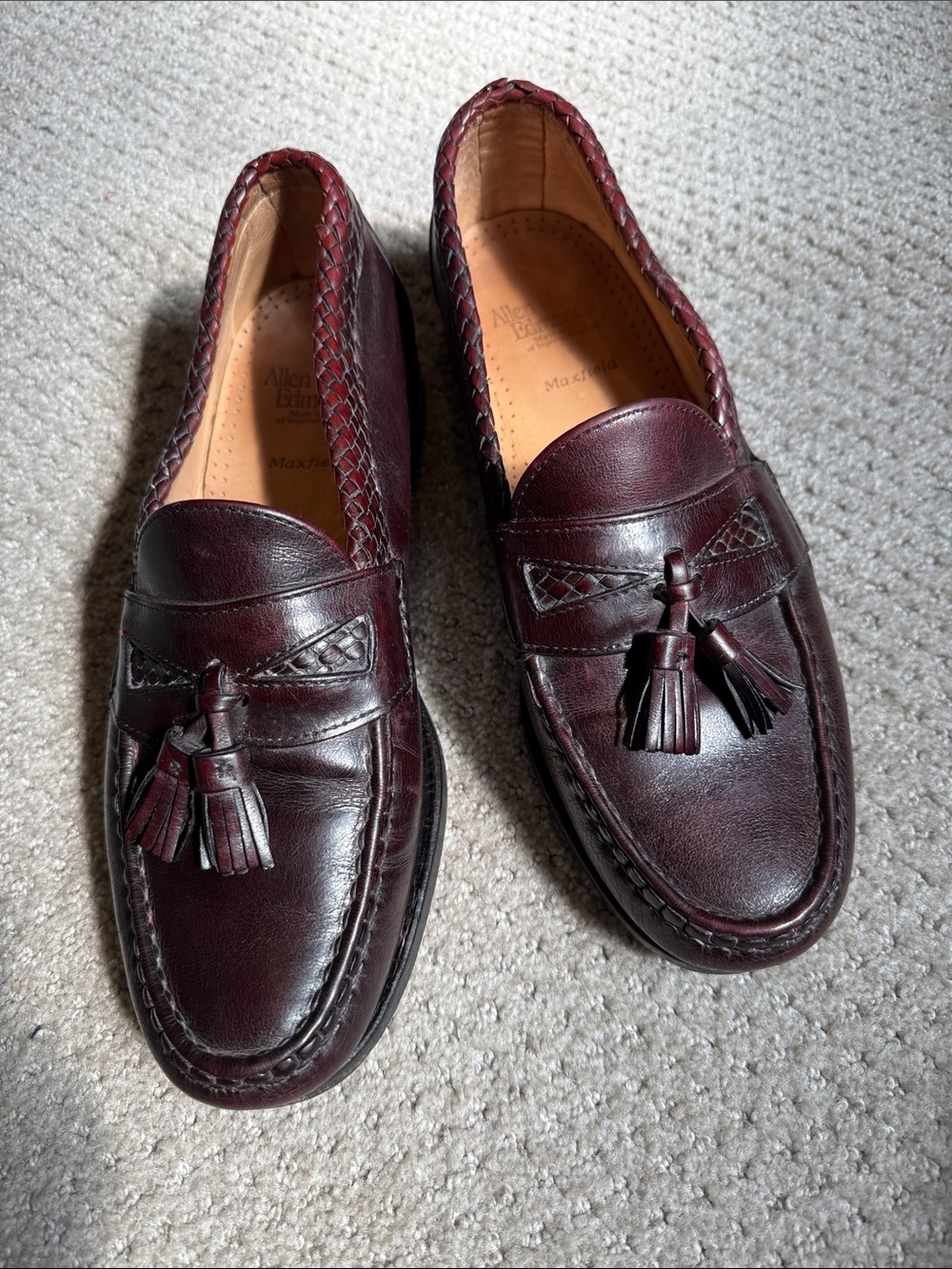 Allen Edmonds Maxfield Loafers 9.5D
